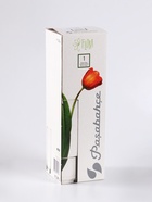 Ваза «Тодес» прямая, h=26 см, стекло, светло-розовая - Фото 8