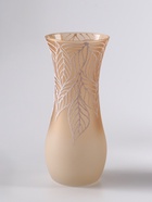 Ваза «Кармен» листья, волна, h=26 см, стекло, пудра - Фото 3