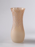 Ваза «Кармен» листья, волна, h=26 см, стекло, пудра - Фото 4