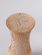 Ваза «Кармен» листья, волна, h=26 см, стекло, пудра - фото 62158096