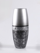 Ваза «Абстракция», полоса, овал, h=26 см, стекло, серо-чёрная - Фото 5