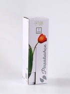 Ваза «Абстракция», полоса, прямая, h=26 см, стекло, серо-чёрная - фото 58044417