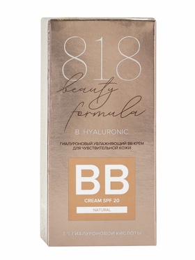 Крем-BB 818 beauty formula гиалуроновый, для чувствительной кожи, увлажняющий, 50 мл