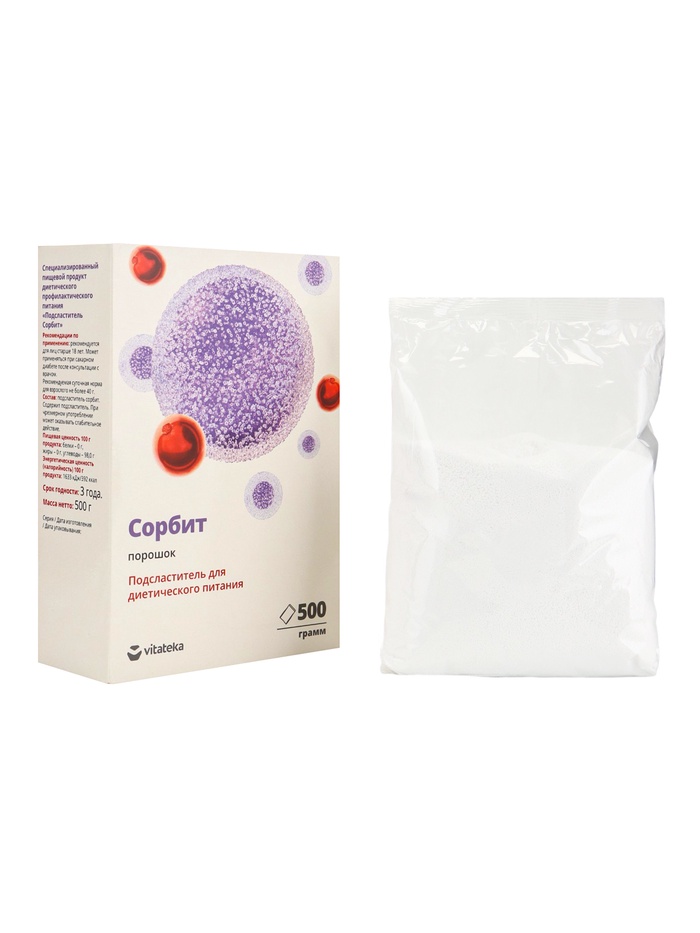 Подсластитель «ВИТАТЕКА» для диетического питания, порошок, 500 г - Фото 1