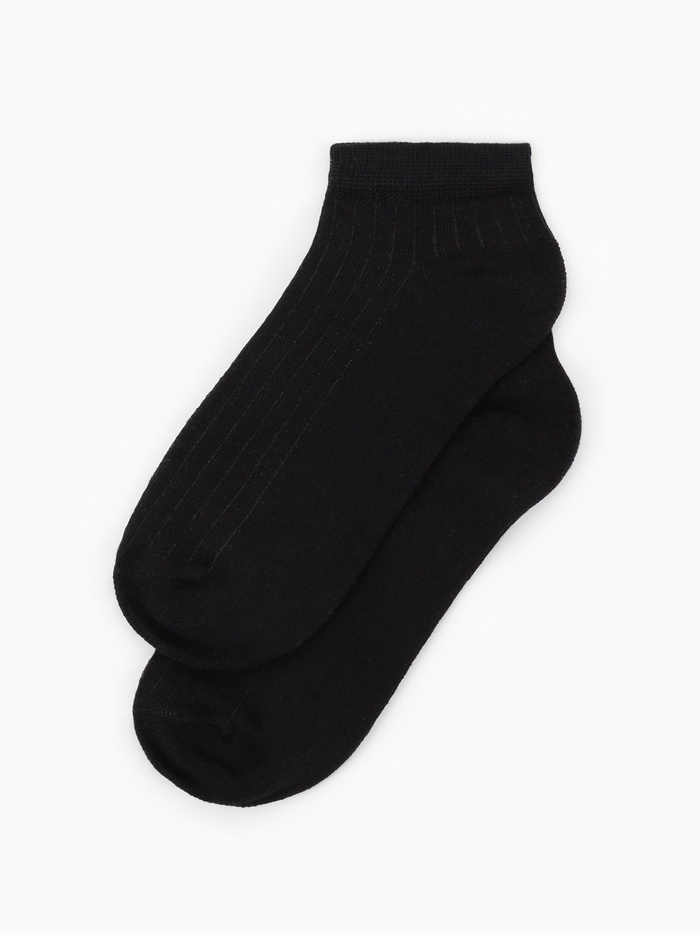 Носки мужские укороченные R&S, 3 пары, размер 40-44, чёрные - Фото 1