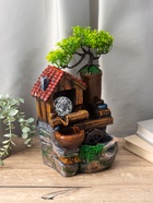 Фонтан «Домик под деревом», 32×15×13 см, с подсветкой - фото 809245313