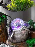 Фонтан «Ведёрки под деревом», 32×15×13 см, с подсветкой - фото 809245326