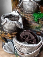 Фонтан «Ведёрки под деревом», 32×15×13 см, с подсветкой - фото 809245327