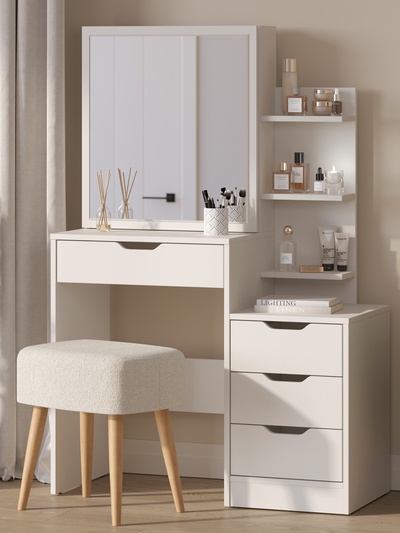 Трюмо, 900×400×1350 мм, цвет кашемир серый