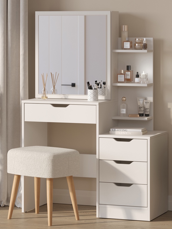 Трюмо, 900×400×1350 мм, цвет кашемир серый - Фото 1