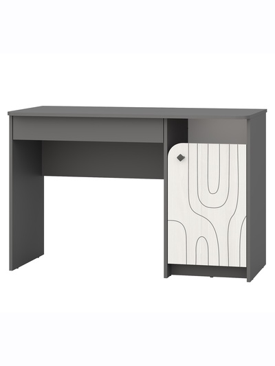 Стол рабочий «МАРТИ», 1200×596×790 мм, цвет графит/рамух белый