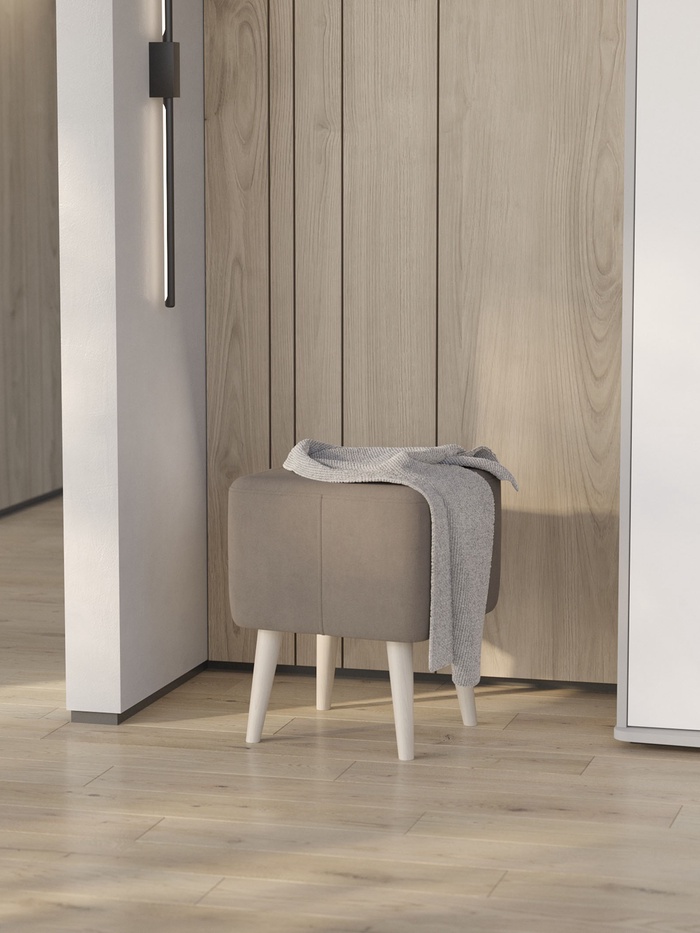Банкетка «МОНО ТК» mini, 370×370×450 мм, modus 05, цвет орех - Фото 1