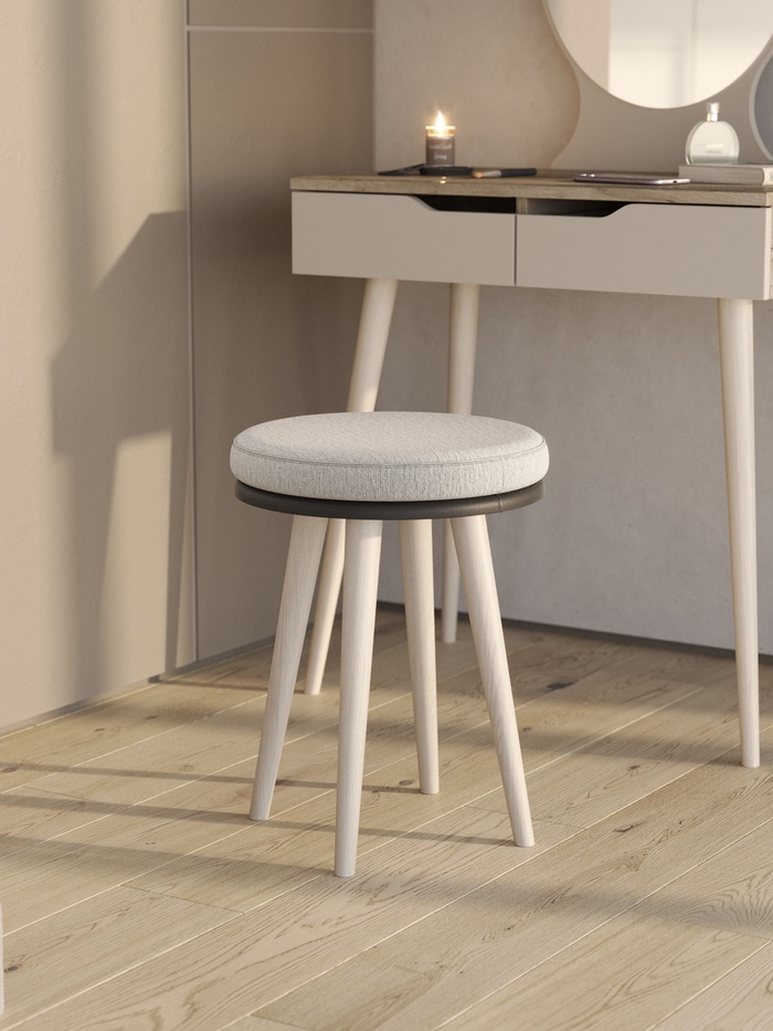 Банкетка «ТРИНИТИ ТК», 360×360×470 мм, цвет merlin 03/кольт 09 - Фото 1