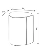 Банкетка «ЛИНА ТК», 370×370×470 мм, merlin 03, цвет светло – серый - Фото 3