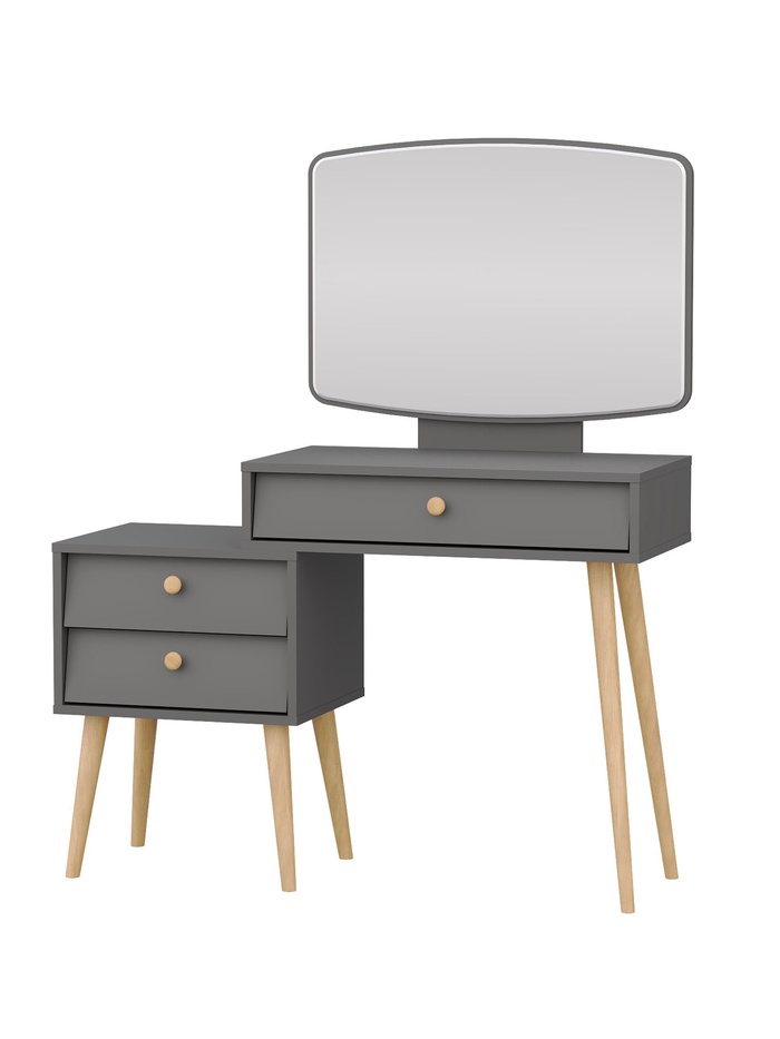 Трюмо «АФИНА», 1050×386×1290 мм, цвет графит - Фото 1