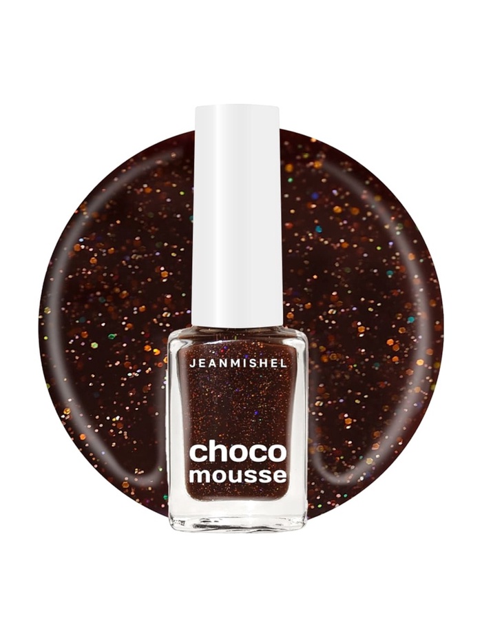 Лак для ногтей Jeanmishel, брауни, блестки, тон 473, 6 мл - Фото 1