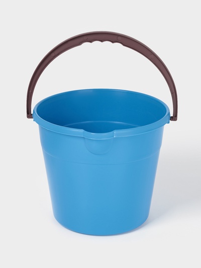 УЦЕНКА Ведро, 10 л, d=28 см, h=24 см, круг, голубое