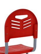 Стул ученический регулируемый «Вектор», группа роста 4 – 6, цвет серый/пластик красный 10908487