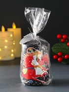 Декоративная свеча новогодняя «Кони: Доставка подарков», 6×6×10 см - Фото 5