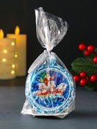 Декоративная свеча новогодняя «Дед Мороз и три коня», синий, 7.2×3.8×8.5 см - Фото 6