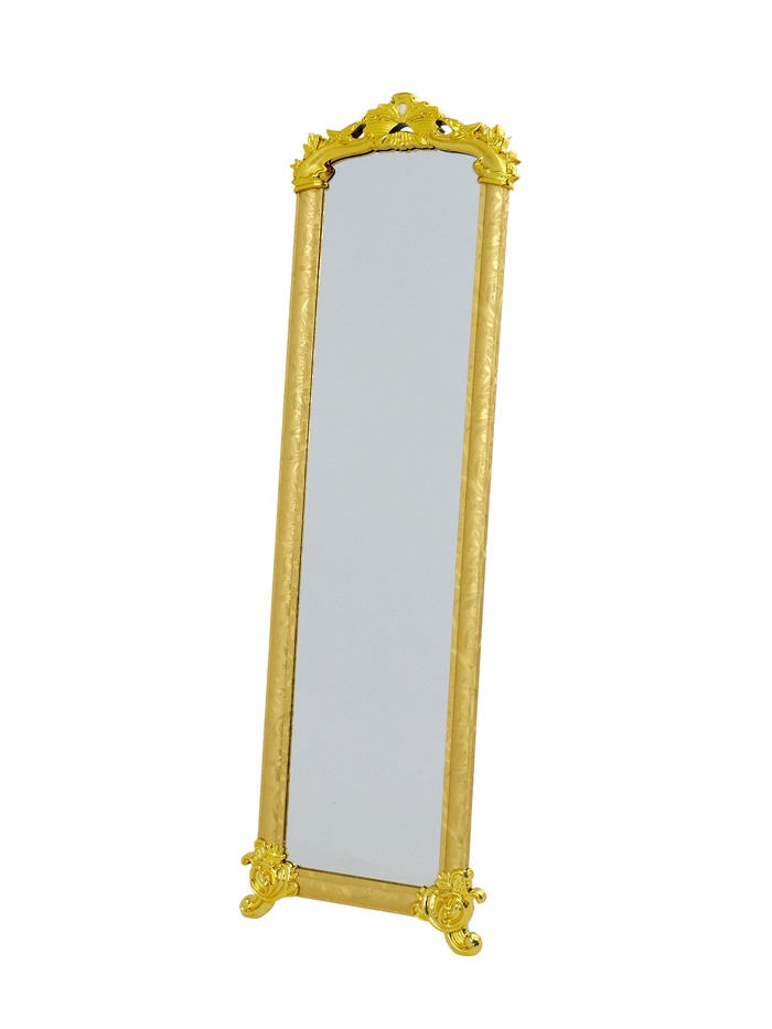 УЦЕНКА Зеркало напольное, в полный рост, 166×51×7 см, золото - Фото 1