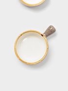 Кокотницы Magistro «Церера», набор 2 шт., 100 мл, d=7.5 см, фарфор, коричневые - Фото 3