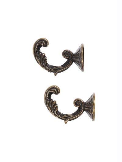 УЦЕНКА Держатель для штор «ТУНДРА» KS002, однорожковый, цвет бронза