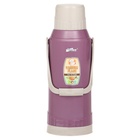 УЦЕНКА Термос 2 л, со стеклянной колбой, сохраняет тепло 12 ч, сиреневый - Фото 1