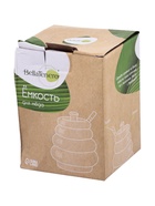 УЦЕНКА Емкость для меда "Bella Tenero.Боченок" с ложкой 9,8х9,8х12 см - Фото 4