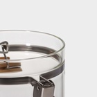 УЦЕНКА Банка для сыпучих продуктов с бугельным замком «Эко» 1300 мл, 10×22 см - Фото 6