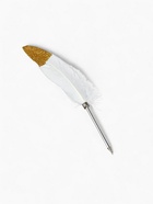 Ручка с пером, синяя паста, длина 25 см - фото 58044786