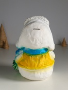 Копилка для денег «Снеговик с ёлочкой», гипс, 25×17 см, голубой - Фото 3