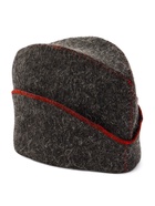 Шапка для бани и сауны «Пилотка», полиэфир 70%, шерсть 30% - Фото 5