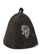 Шапка для бани и сауны «Белый конь», полиэфир 70%, шерсть 30% - Фото 2