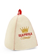 Шапка для бани и сауны «Царица», полиэфир 70%, шерсть 30% - Фото 2