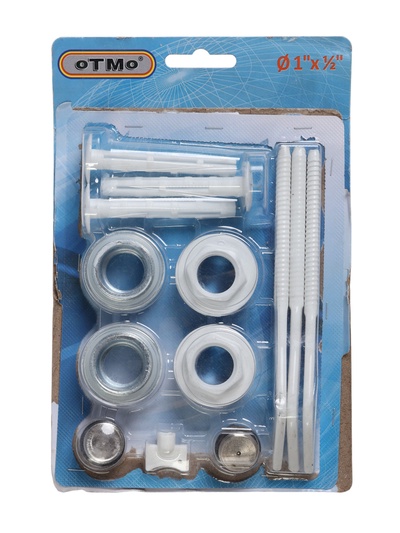 УЦЕНКА Комплект для подключения радиатора OTMO, 1×1/2", с тремя кронштейнами, в блистере
