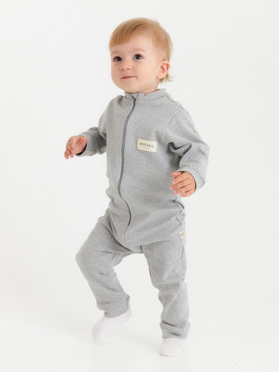 Термокомбинезон детский MINAKU, серый меланж, рост 98 см