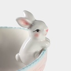 УЦЕНКА Салатник «Зайка» 18×14×11 см, розовая - Фото 4