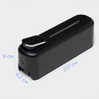 УЦЕНКА Диспенсер для жидкого мыла механический, 350 мл, пластик, чёрный - Фото 3