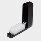 УЦЕНКА Диспенсер для жидкого мыла механический, 350 мл, пластик, чёрный - Фото 5