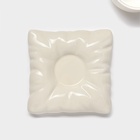 УЦЕНКА Чайная пара «Зефирка», чашка 250 мл, 11×8×7 см, блюдце 13×6×10 см, бежевая - Фото 6