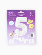 Воздушный шар фольгированный 40" «Цифра 5» - Фото 2