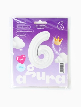 Воздушный шар фольгированный 40" «Цифра 6»