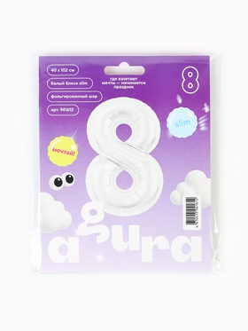 Воздушный шар фольгированный 40" «Цифра 8»