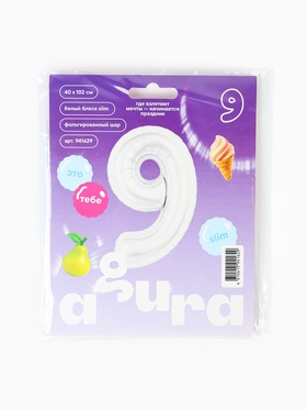 Воздушный шар фольгированный 40" «Цифра 9»
