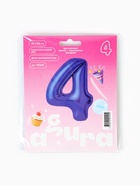 Воздушный шар фольгированный 40" «Цифра 4» - Фото 2