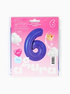 Воздушный шар фольгированный 40" «Цифра 6» - Фото 2