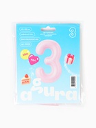 Воздушный шар фольгированный 40" «Цифра 3» - Фото 2