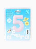 Воздушный шар фольгированный 40" «Цифра 5» - Фото 2