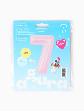 Воздушный шар фольгированный 40" «Цифра 7»